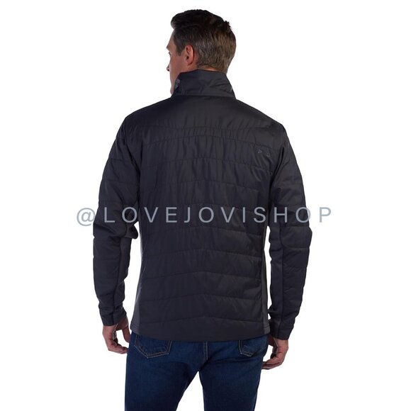 Mens | Spyder Peak Zip Insulated Mid Layer Puff Ski Jacket | Midnight Blue Grey - Picture 2 of 16